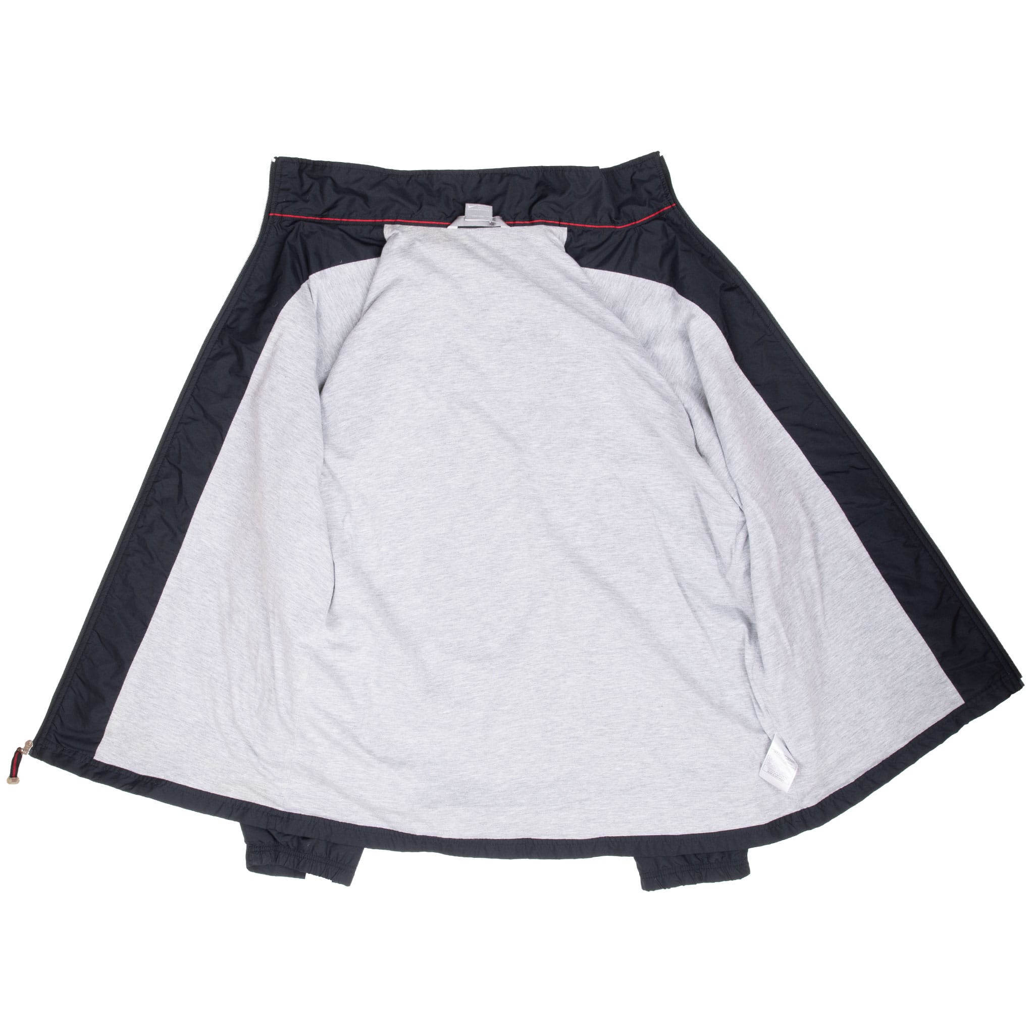 VINTAGE NIKE BLACK SWOOSH WINDBREAKER JACKET 2000S XL