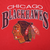 Close-up of Chicago Blackhawks name and multicolor head logo print