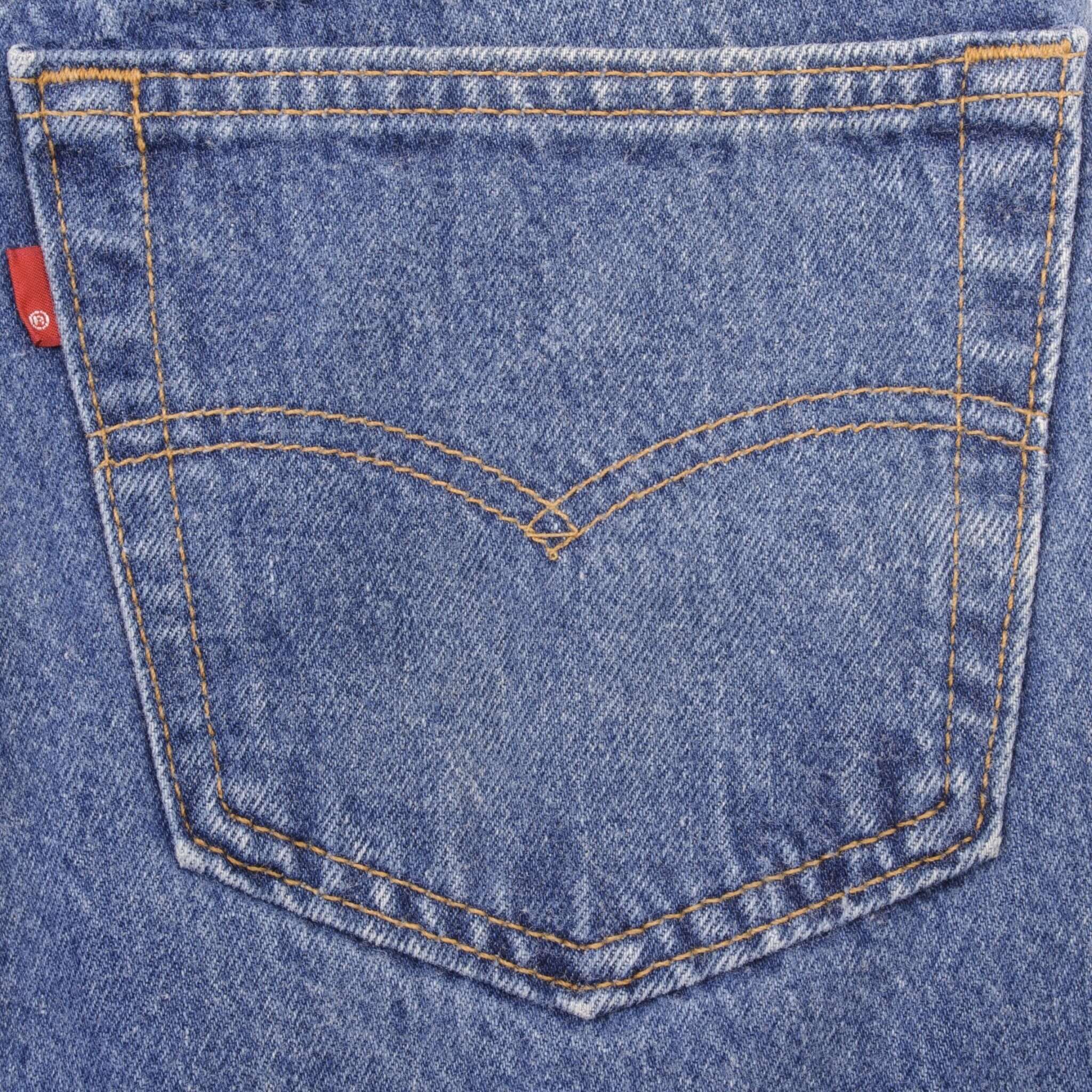 Beautiful Indigo Levis 501 Jeans 1980s Made in USA with Medium Wash  Size on tag 36X30 Actual Size 35X30 Back Button #522
