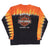 Vintage Harley Davidson Feel The Heat Tie Dye Long Sleeves 2002 Tee Shirt Size Medium Made In USA