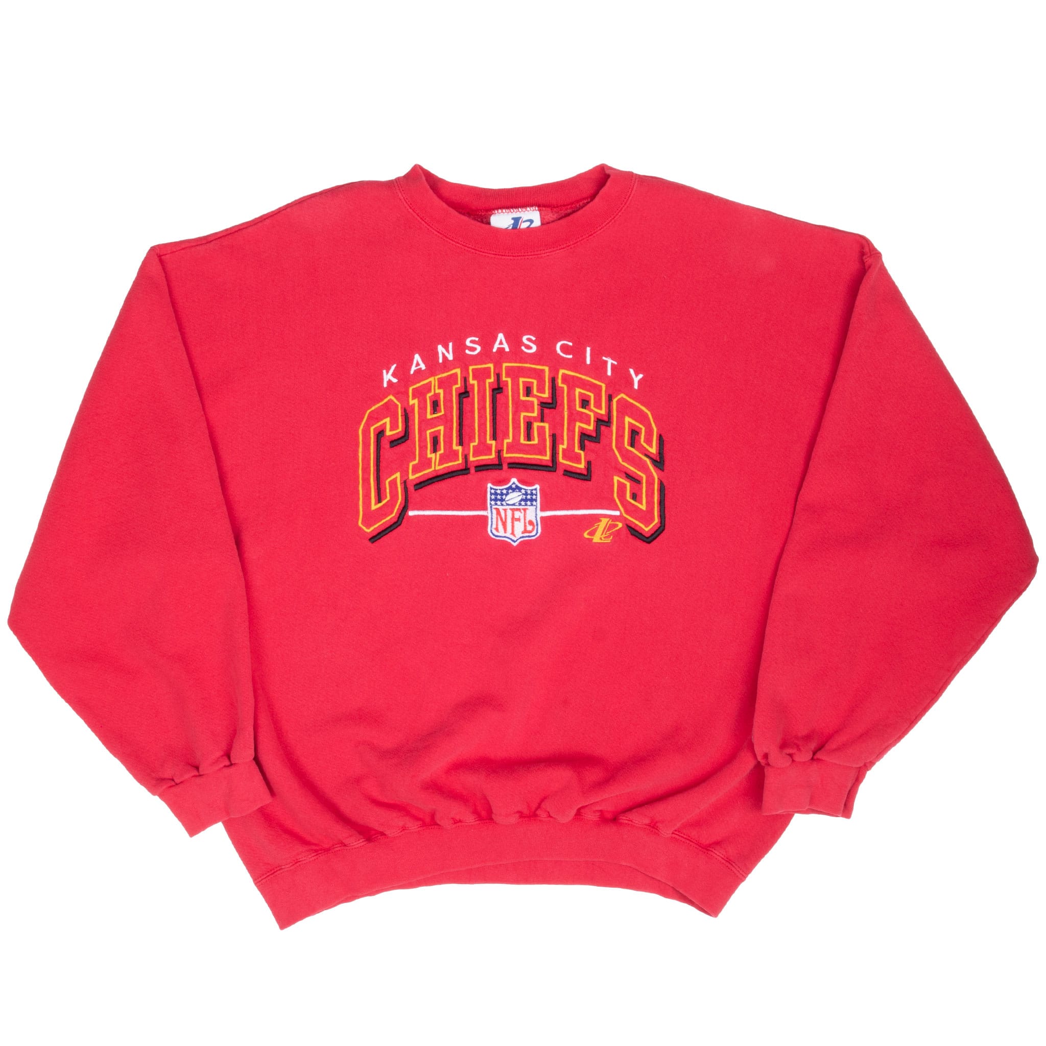 VINTAGE NFL KANSAS CITY CHIEFS EMBROIDERED 1990S SWEATSHIRT XL MADE IN USA