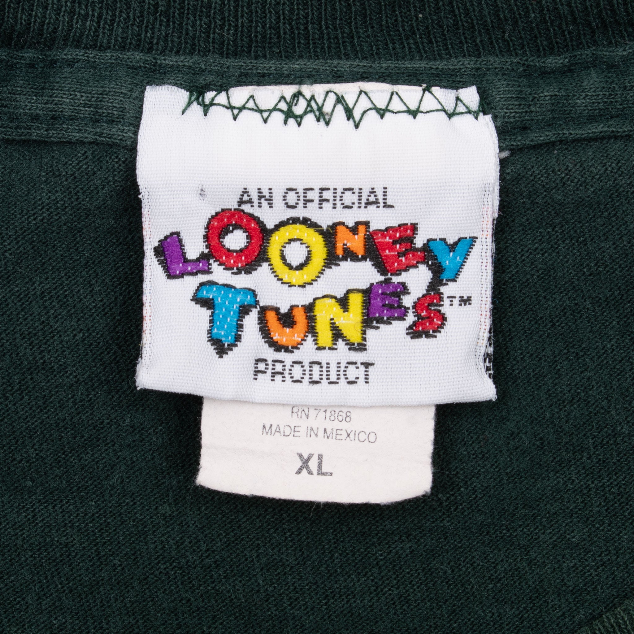 Vintage Looney Tunes Tweety Embroidered Tee Shirt 1996 Size Large Made In Usa