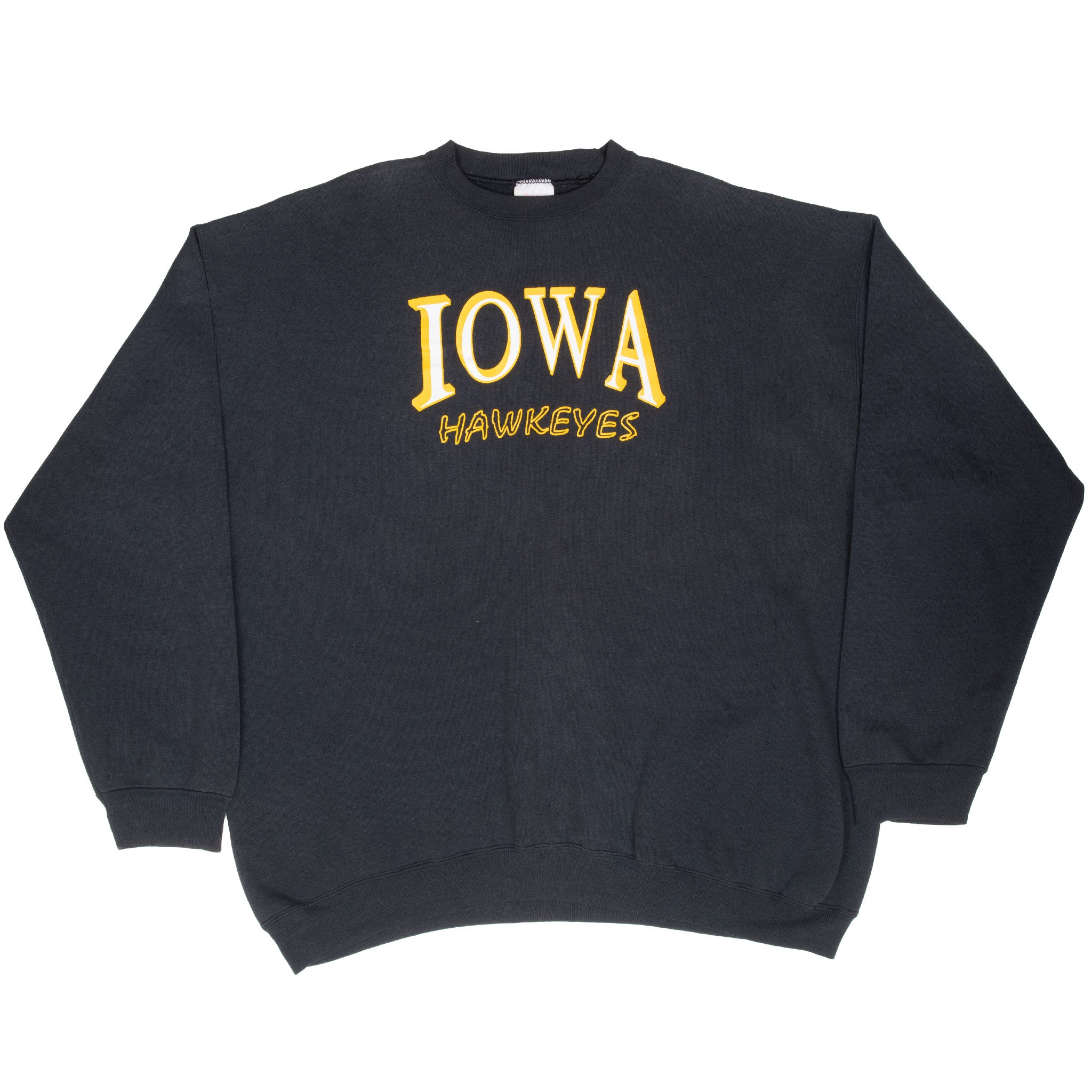 Vintage University Of Iowa Hawkeyes Sweatshirt 1990S Size 3XL Tall Made In Usa