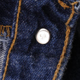 Beautiful Indigo Levis 501 Jeans 1980s Made in USA with Dark Wash  Size on tag 38X30 Actual Size 36X29 Back Button #511 Not Original Hem