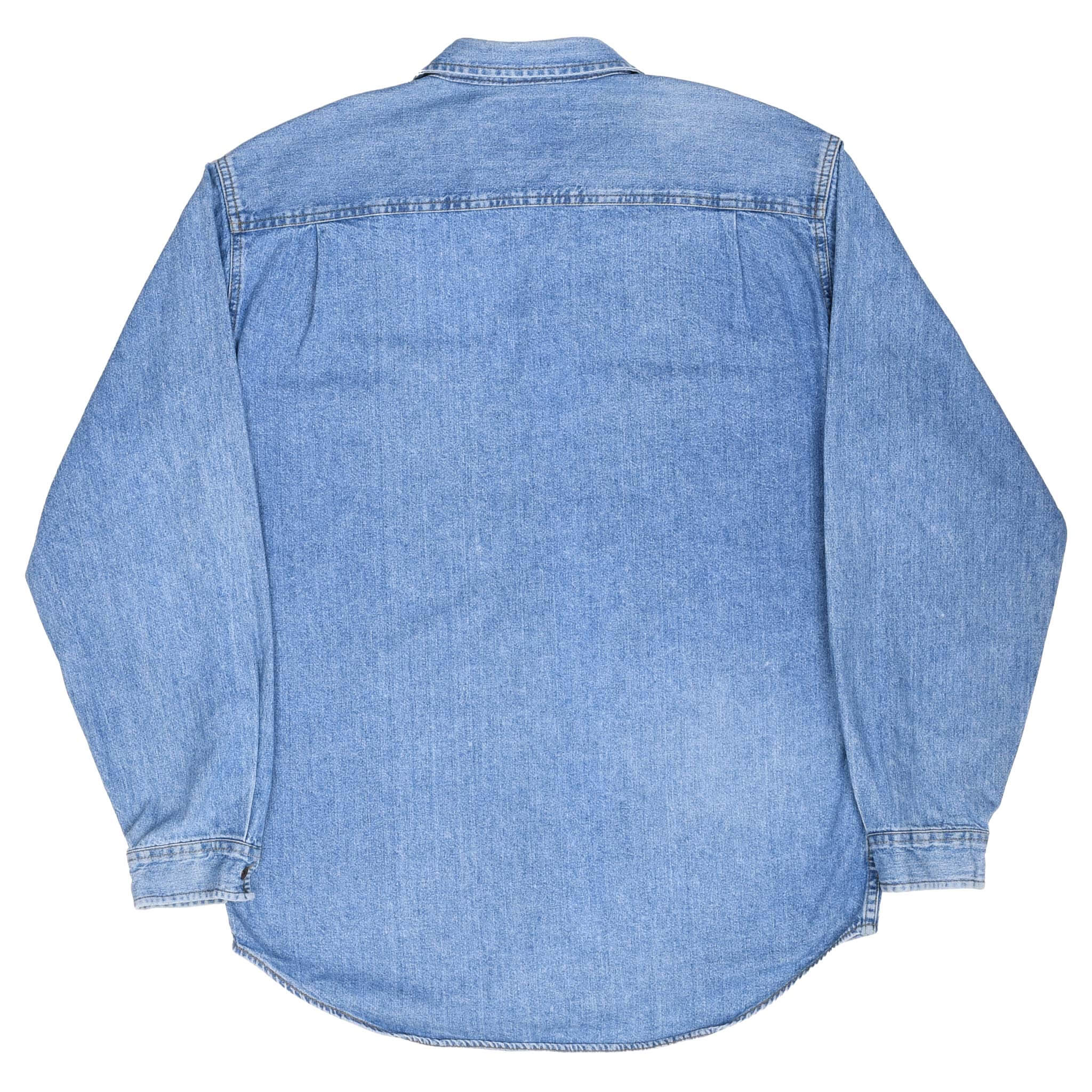 Vintage Levis Denim Blue Pocket Shirt 1990S Size Medium