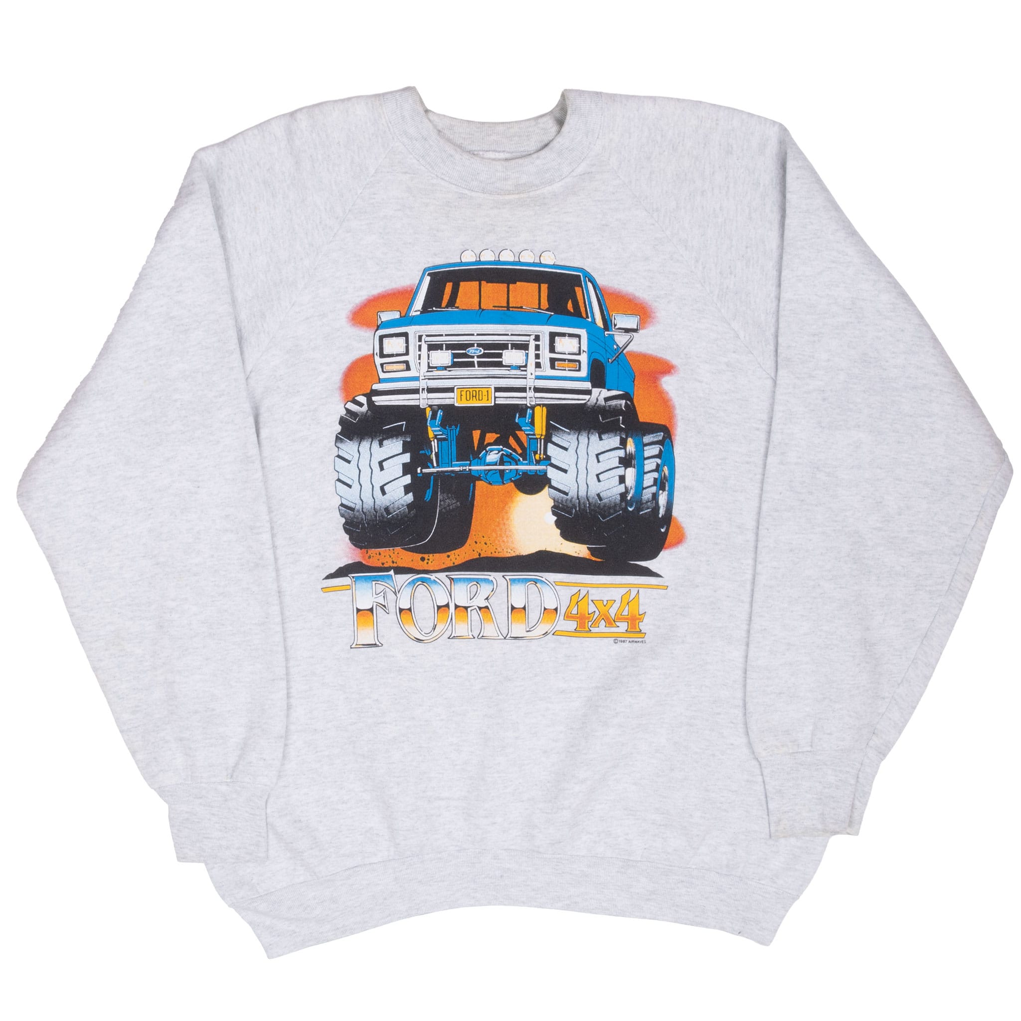 Vintage Ford 4X4 Monster Truck Sweatshirt 1987 Size Xl Made In Usa