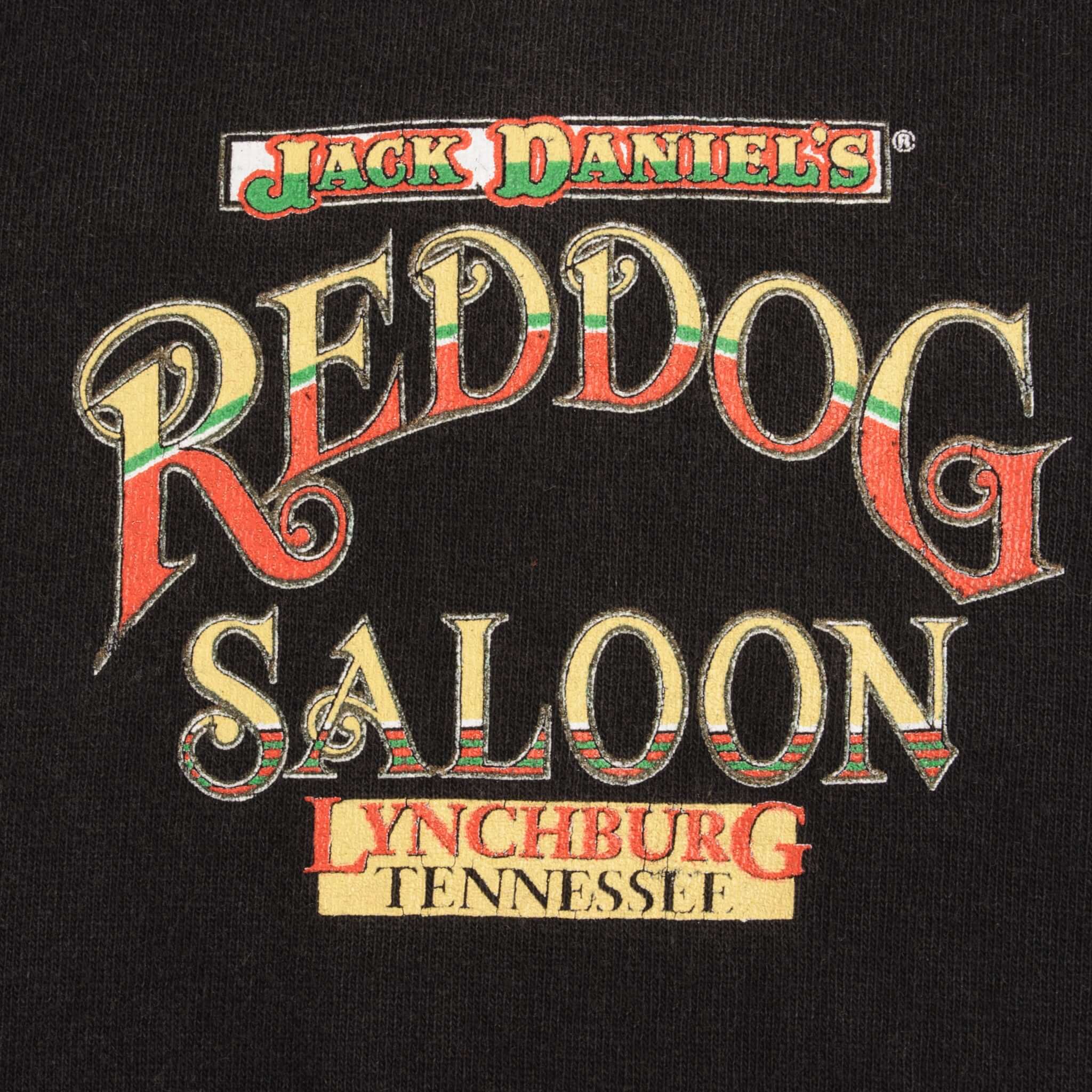 Vintage Jack Daniels Reddog Saloon Lynchburg Tennessee Tee Shirt 1990 Size Small Made In Usa
