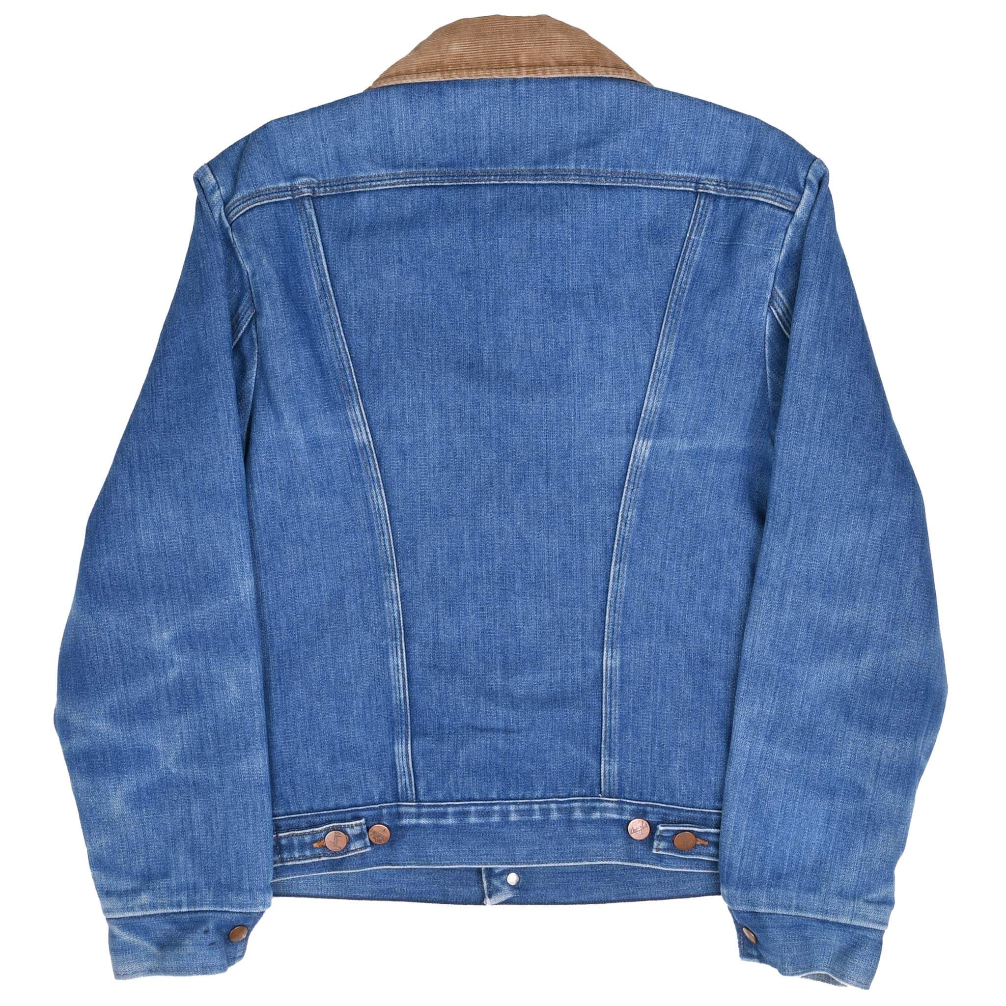 Vintage Wrangler Blanket Lined No Fault Denim Jacket 1970S Size 38 Made In Usa