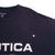 VINTAGE NAUTICA SPELLOUT BLUE TEE SHIRT 1990S SIZE MEDIUM MADE IN USA