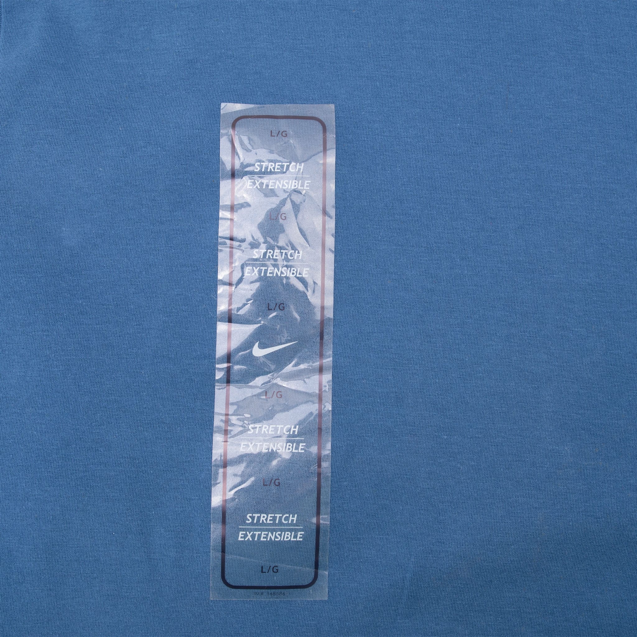 VINTAGE NIKE BLUE LONG SLEEVE TURTLE NECK STRECH TEE SHIRT 2000S LARGE NOS