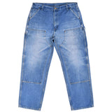 Vintage Carhartt Double Knee Carpenter Blue Jeans B73Dst Size 37X32

Size On Tag 38X32 Actual Size 37X32