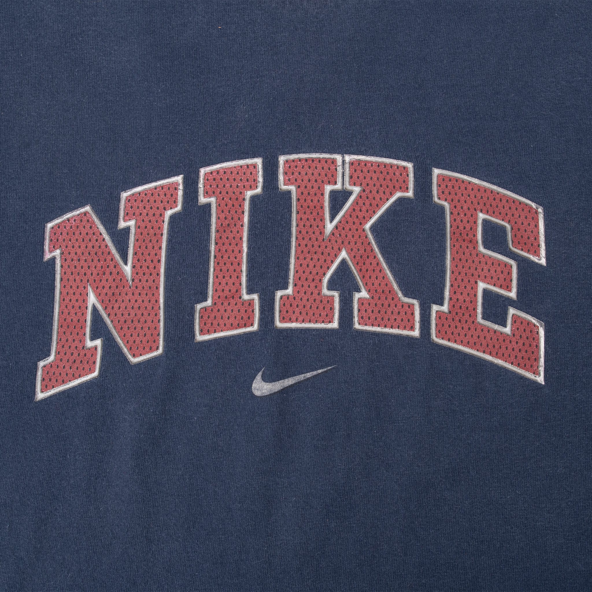 VINTAGE NIKE SPELLOUT NAVY BLUE TEE SHIRT 2000S SIZE LARGE