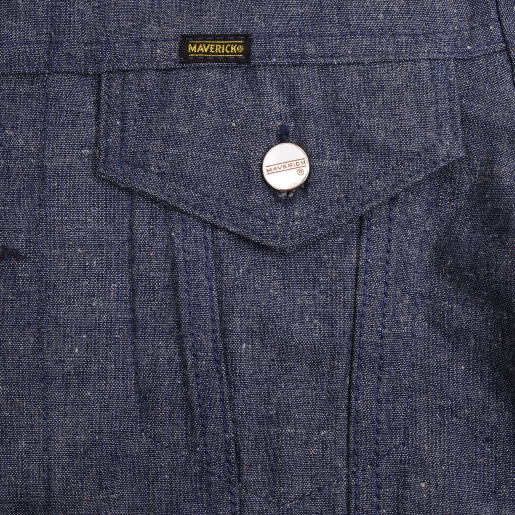 Vintage Maverick Denim Jacket 3J47Mj Size 36 Made In USA