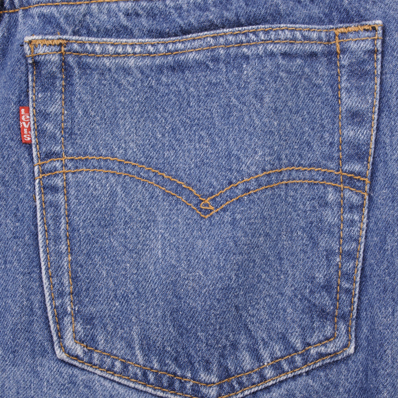 VINTAGE LEVIS 501 JEANS INDIGO 1980S SIZE W30 L32 MADE IN USA
