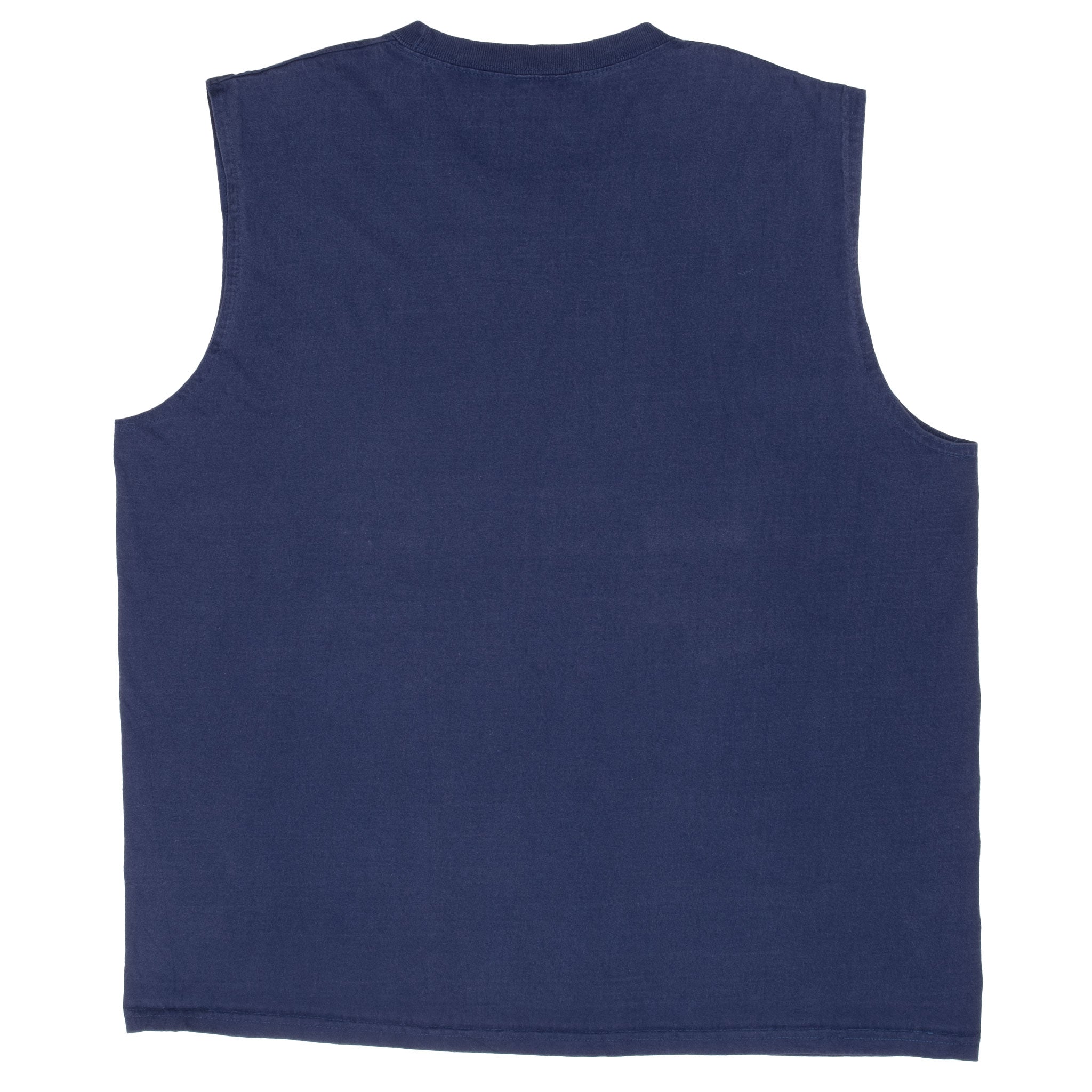 VINTAGE NIKE BASKETBALL CENTER SWOOSH NAVY BLUE TANK TOP TEE SHIRT 2000S XL