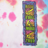 VINTAGE TIE-DYE MARUI O'NEILL WORLD TOUR TEE SHIRT SIZE MEDIUM MADE IN USA