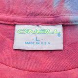 VINTAGE TIE-DYE MARUI O'NEILL WORLD TOUR TEE SHIRT SIZE MEDIUM MADE IN USA