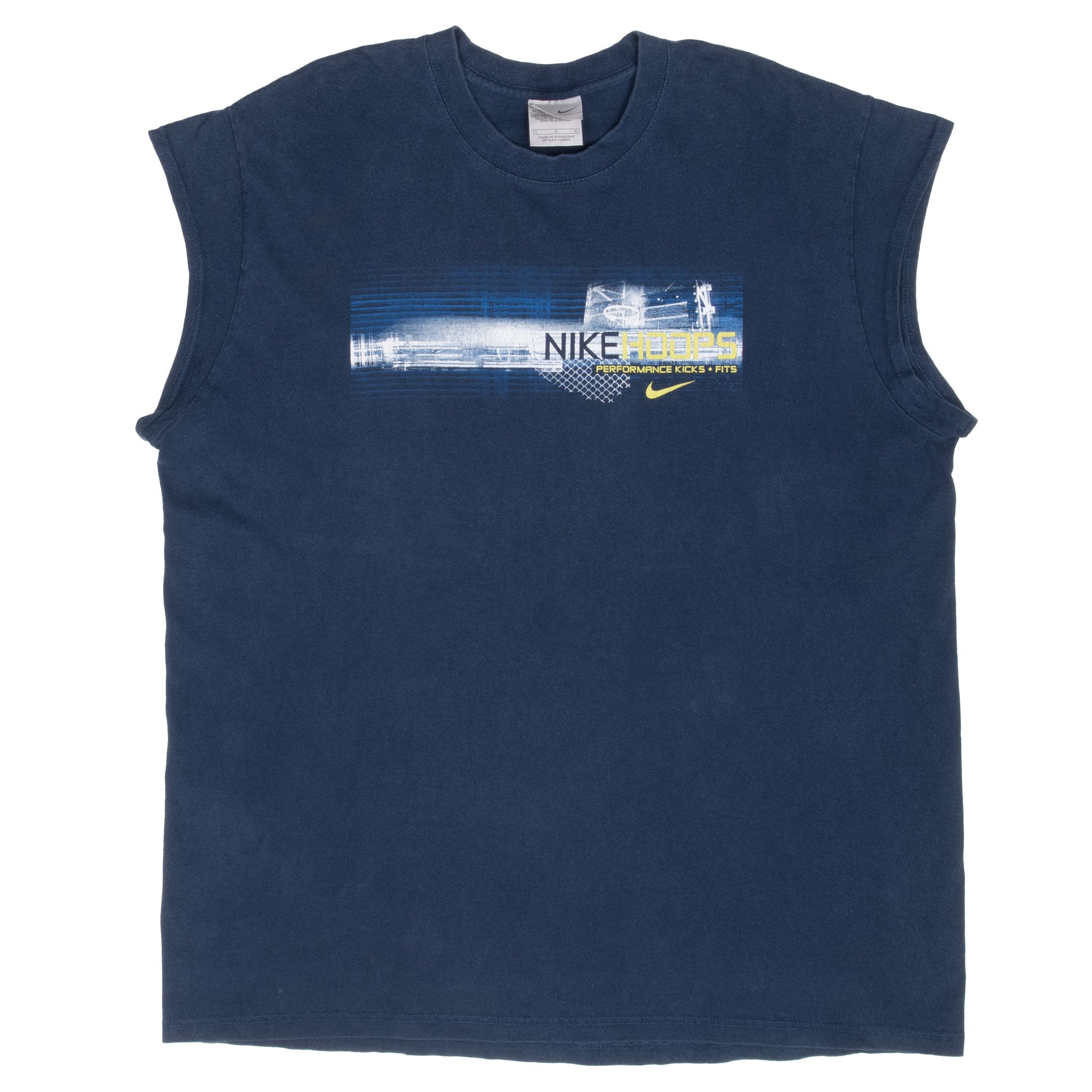 Vintage Nike Hoops Navy Blue Tank Top Tee Shirt 2000S Size Large