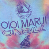 VINTAGE TIE-DYE MARUI O'NEILL WORLD TOUR TEE SHIRT SIZE MEDIUM MADE IN USA
