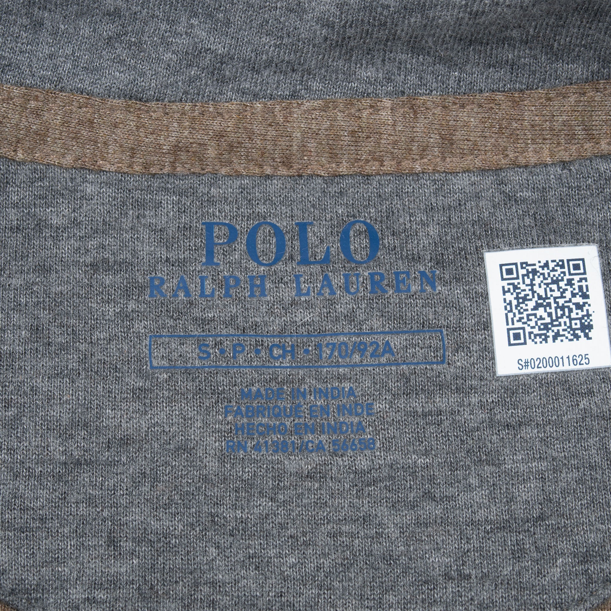 Polo Ralph Lauren Light Brown Quarter Zip Sweatshirt Size Small Deadstock