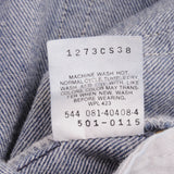 Beautiful Indigo Levis 501 Jeans Made in USA with a medium blue wash  Size on Tag 34X32 Actual Size 33X32 Back Button #544