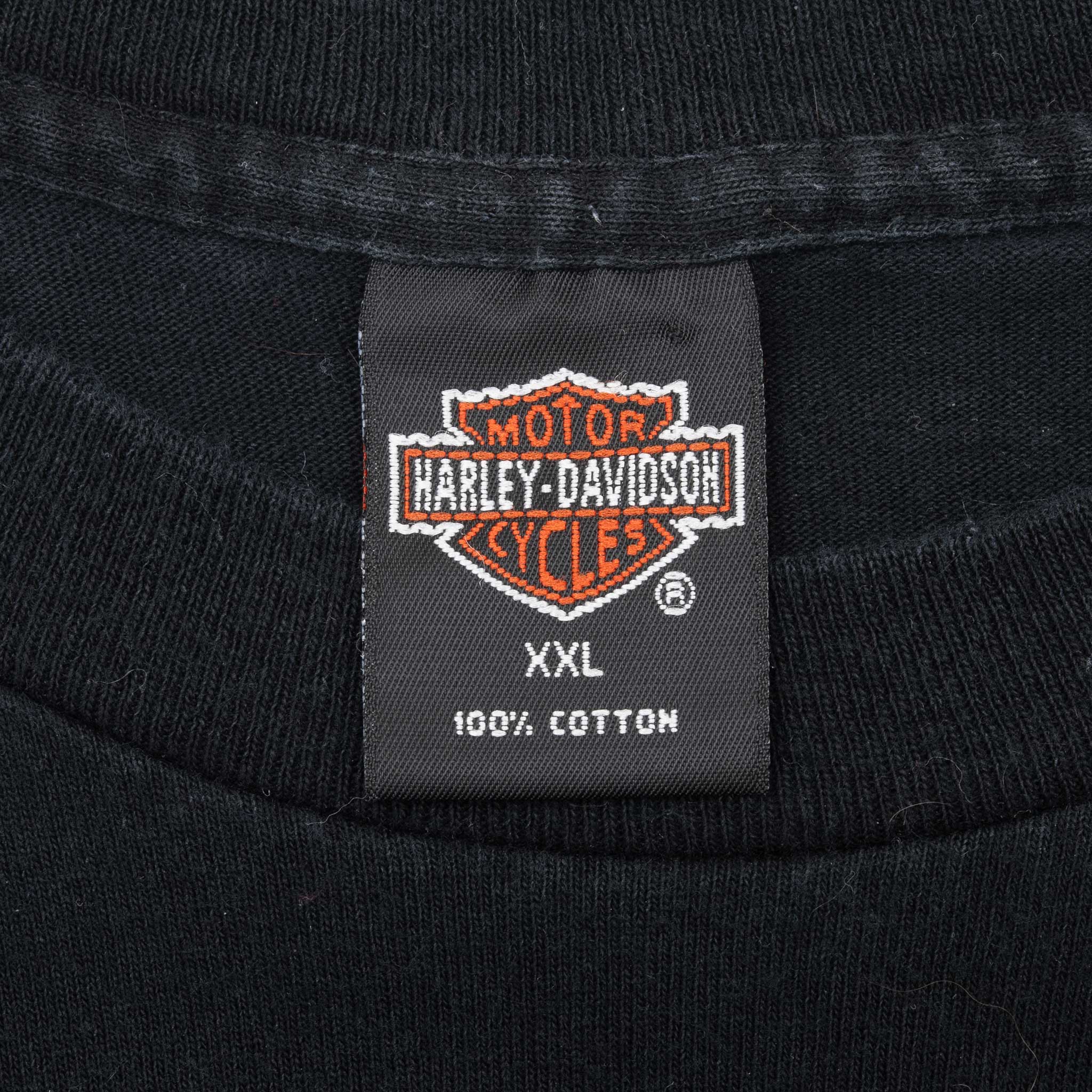 Vintage Harley Davidson Las Vegas Tee Shirt 1996 Size 2XL Made In Usa With Single Stitch Sleeves