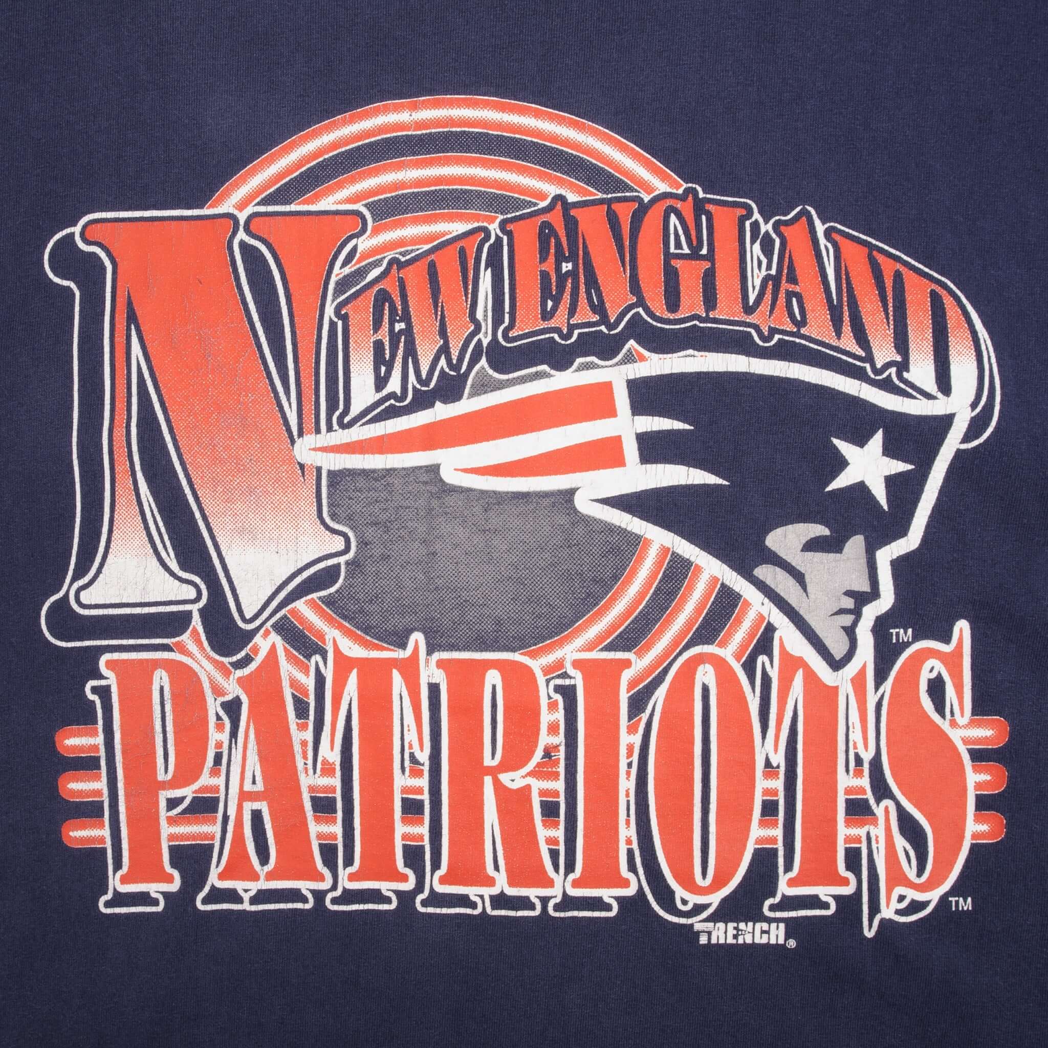 Vintage Nfl New England Patriots 1990S Tee Shirt Size Large Made In USA With Single Stitch Sleeves