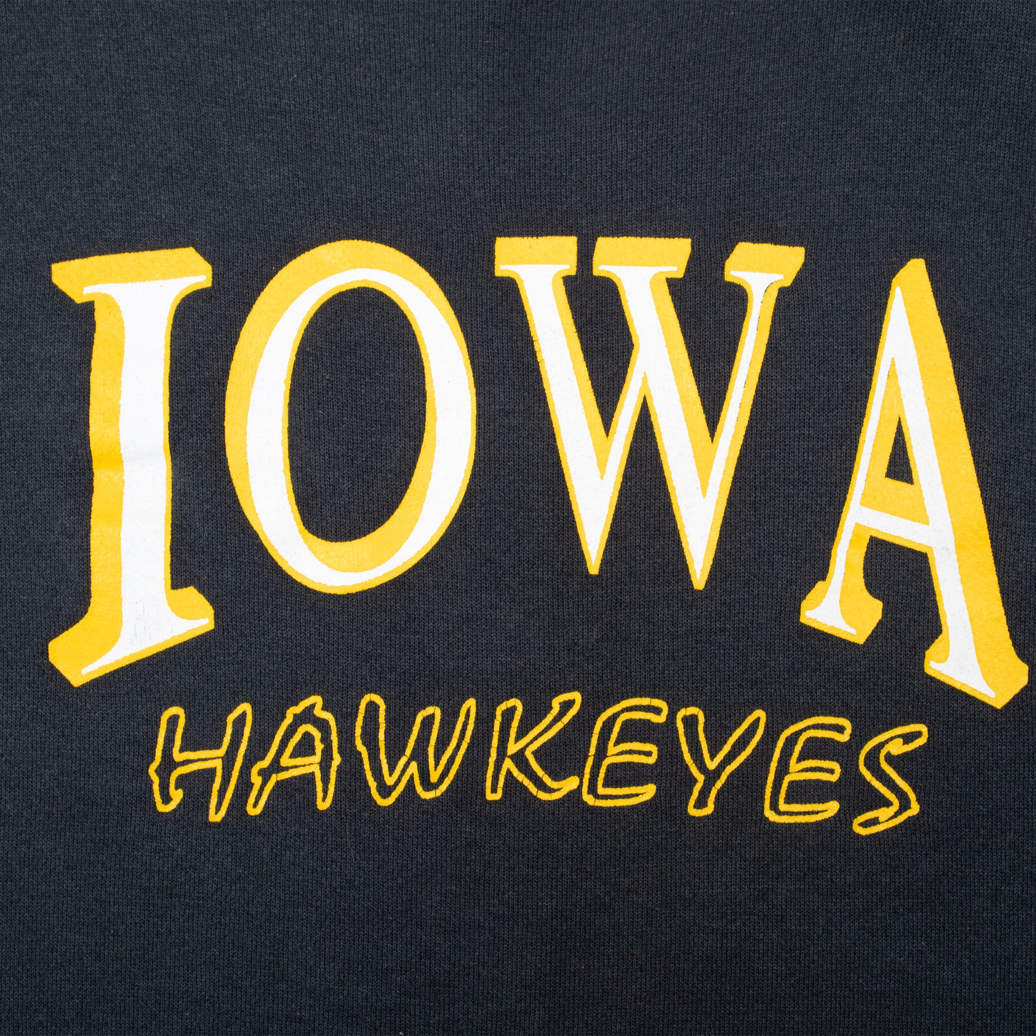 Vintage University Of Iowa Hawkeyes Sweatshirt 1990S Size 3XL Tall Made In Usa