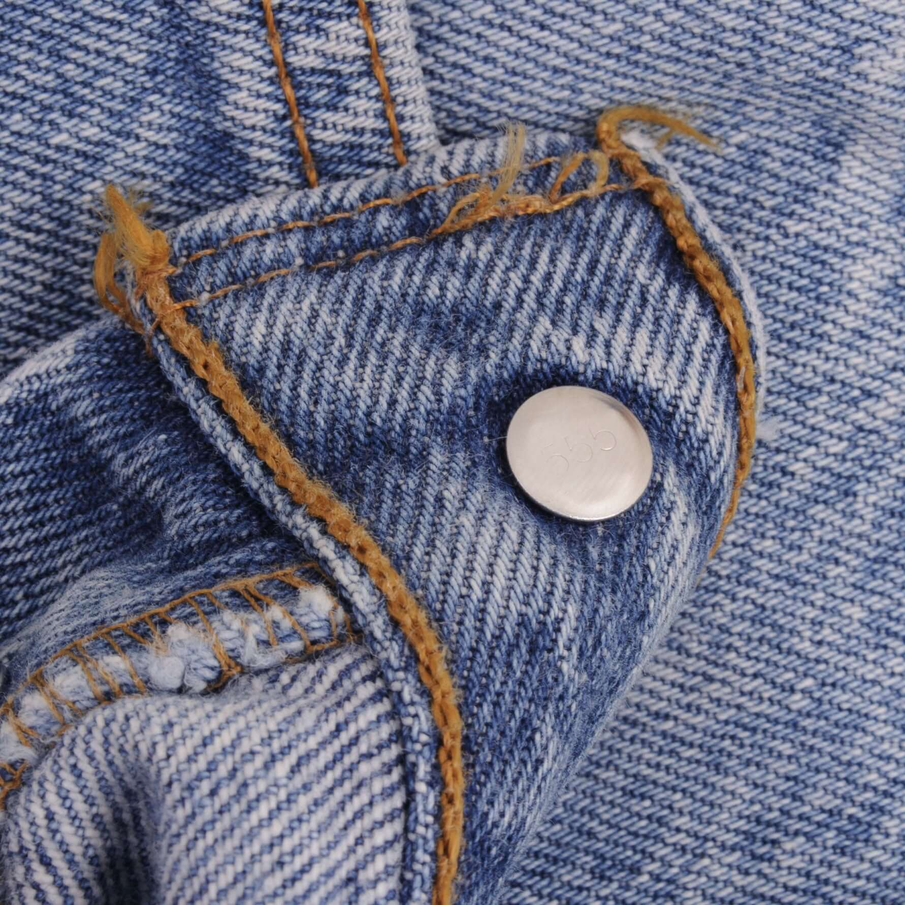 VINTAGE LEVIS 501 INDIGO JEANS 1980S SIZE 35X29 W35 L29 MADE IN USA