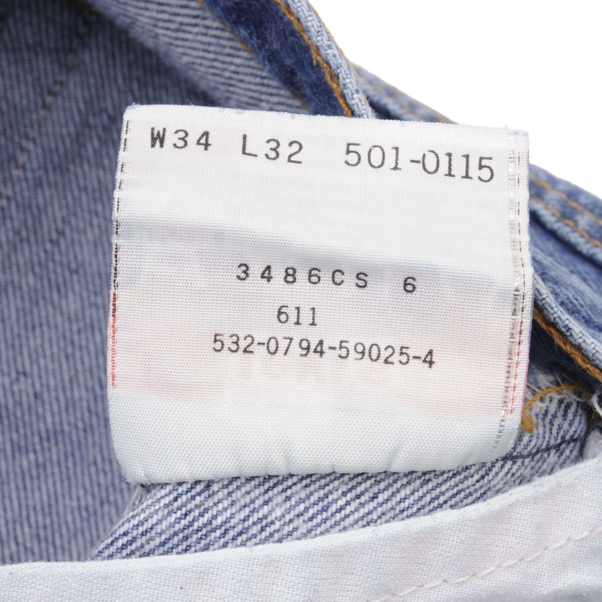 Beautiful Indigo Levis 501 Jeans 1980s Made in USA with Medium Wash   Size on tag 34X32 Actual Size 33X31  Back Button #532