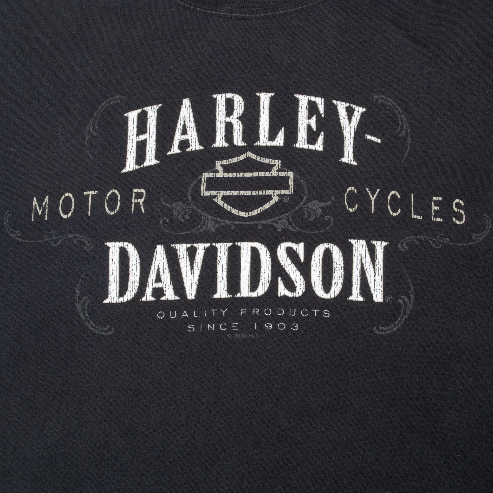 Vintage Harley Davidson Fairbanks Alaska 2006 Tee Shirt Size Large Made In Usa