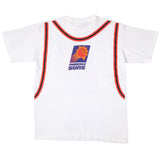 Vintage Nba Phoenix Suns 1990S White Tee Shirt Size XL Deadstock With Single Stitch Sleeves