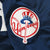 Close-up of red, white and blue New York Yankees sleeve patch