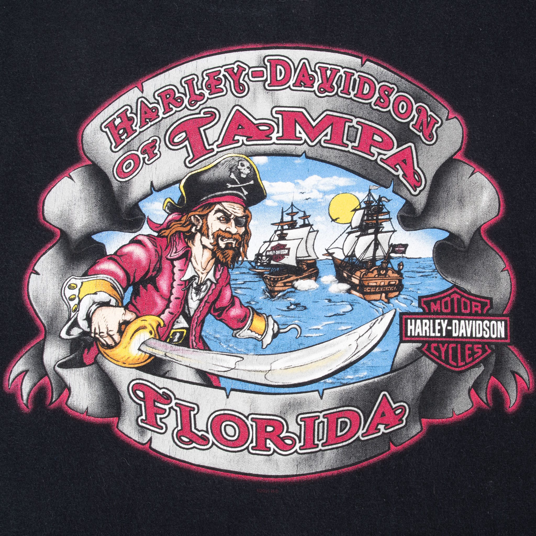 Vintage Harley Davidson Tampa Florida 2006 Tee Shirt Size Large Made In Usa