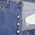 Beautiful Indigo Levis 501 Jeans 1980s Made in USA with Medium Wash   Size on tag 34X40 Actual Size 33X37 Back Button #501