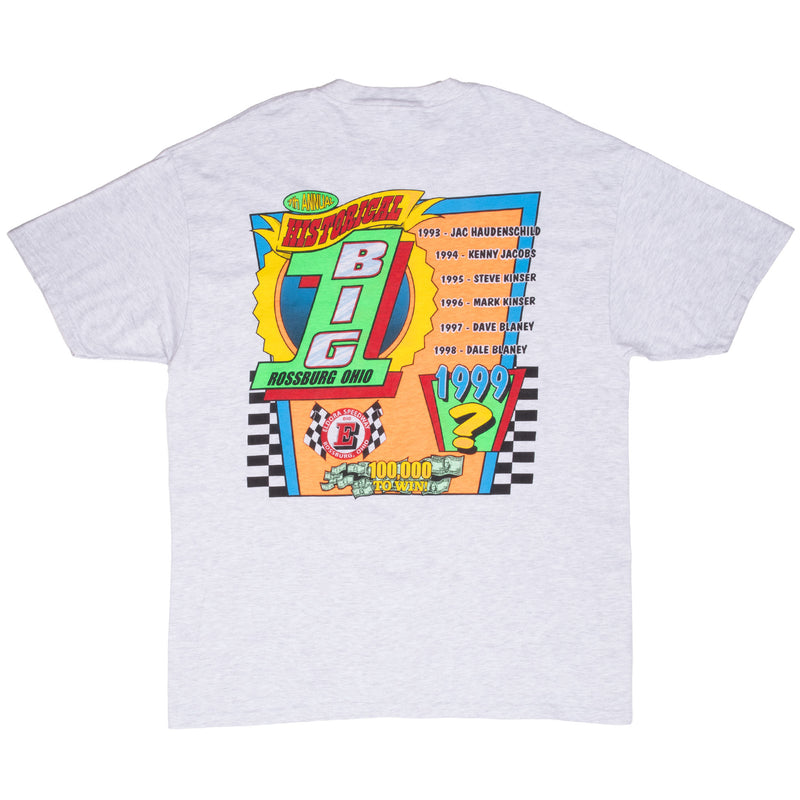 Vintage Racing Big Rossburg Ohio Speedway 1999 Tee Shirt Size XL