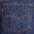 Beautiful Indigo Levis 501 Jeans Made in USA with dark wash Size on Tag 34X30 Actual Size 34X28 Back Button #544