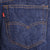 Beautiful Indigo Levis 501 Jeans Made in USA with dark wash Size on Tag 34X30 Actual Size 34X28 Back Button #544
