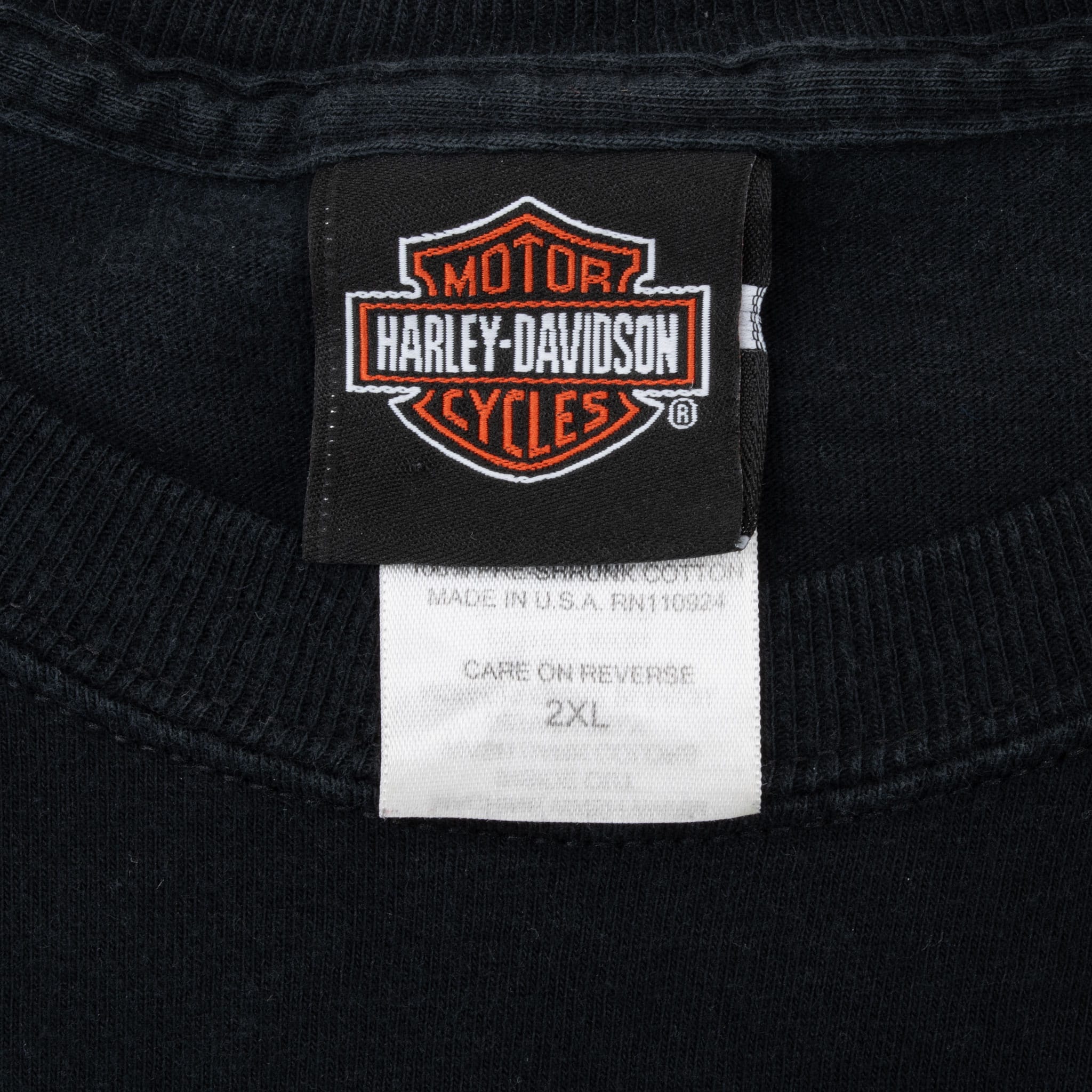 Vintage Harley Davidson Jackson Wyoming 2010 Tee Shirt Size 2XL Made In Usa