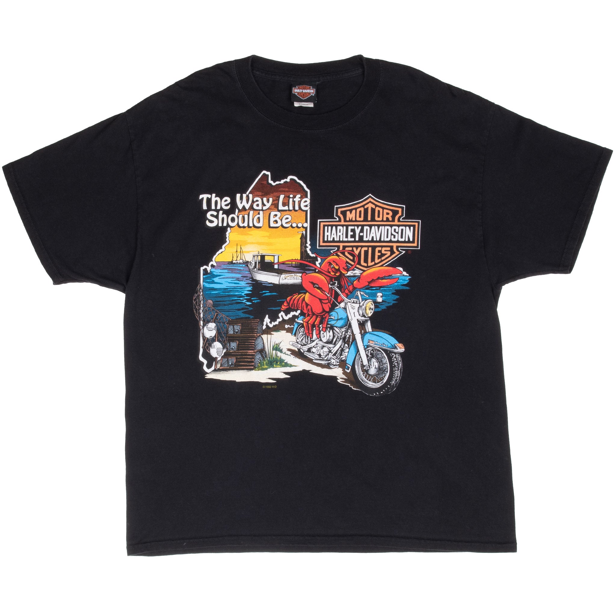 Vintage Harley Davidson Bangor Maine 1997 Tee Shirt Size XL