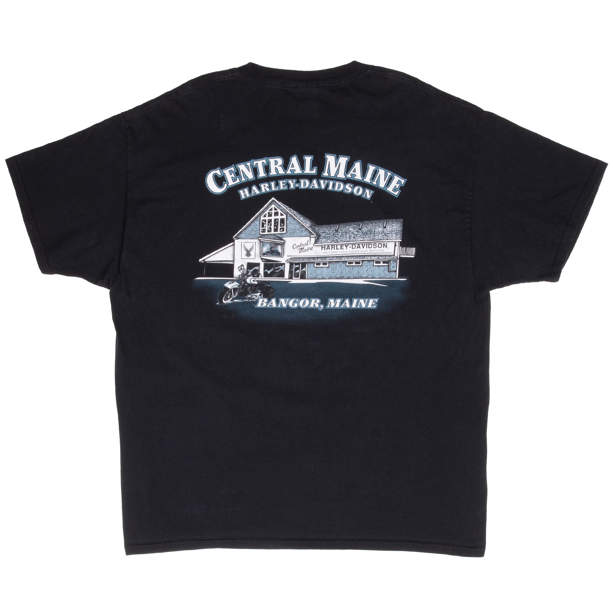 Vintage Harley Davidson Bangor Maine 1997 Tee Shirt Size XL