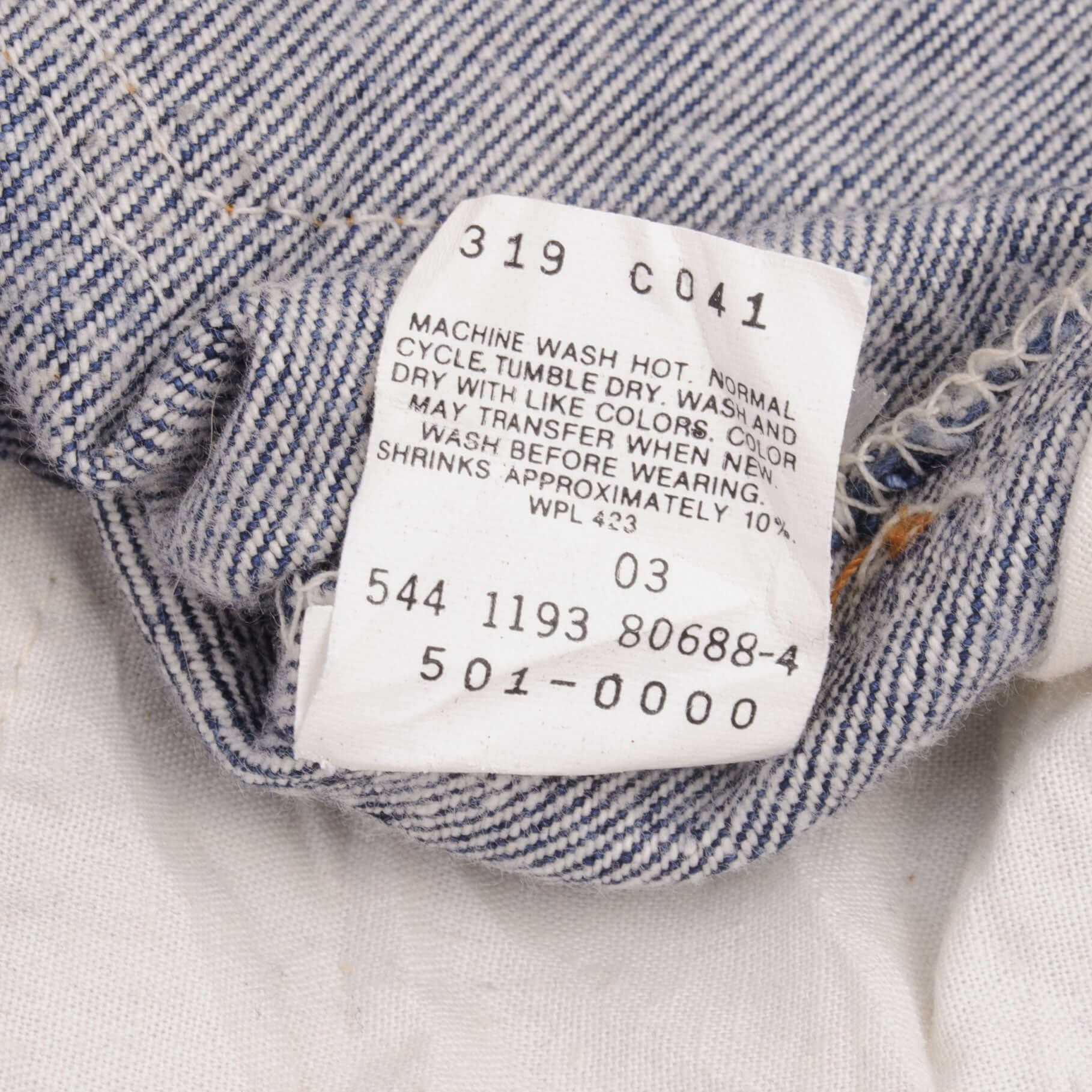 Beautiful Indigo Levis 501 Jeans Made in USA with dark wash Size on Tag 34X30 Actual Size 34X28 Back Button #544