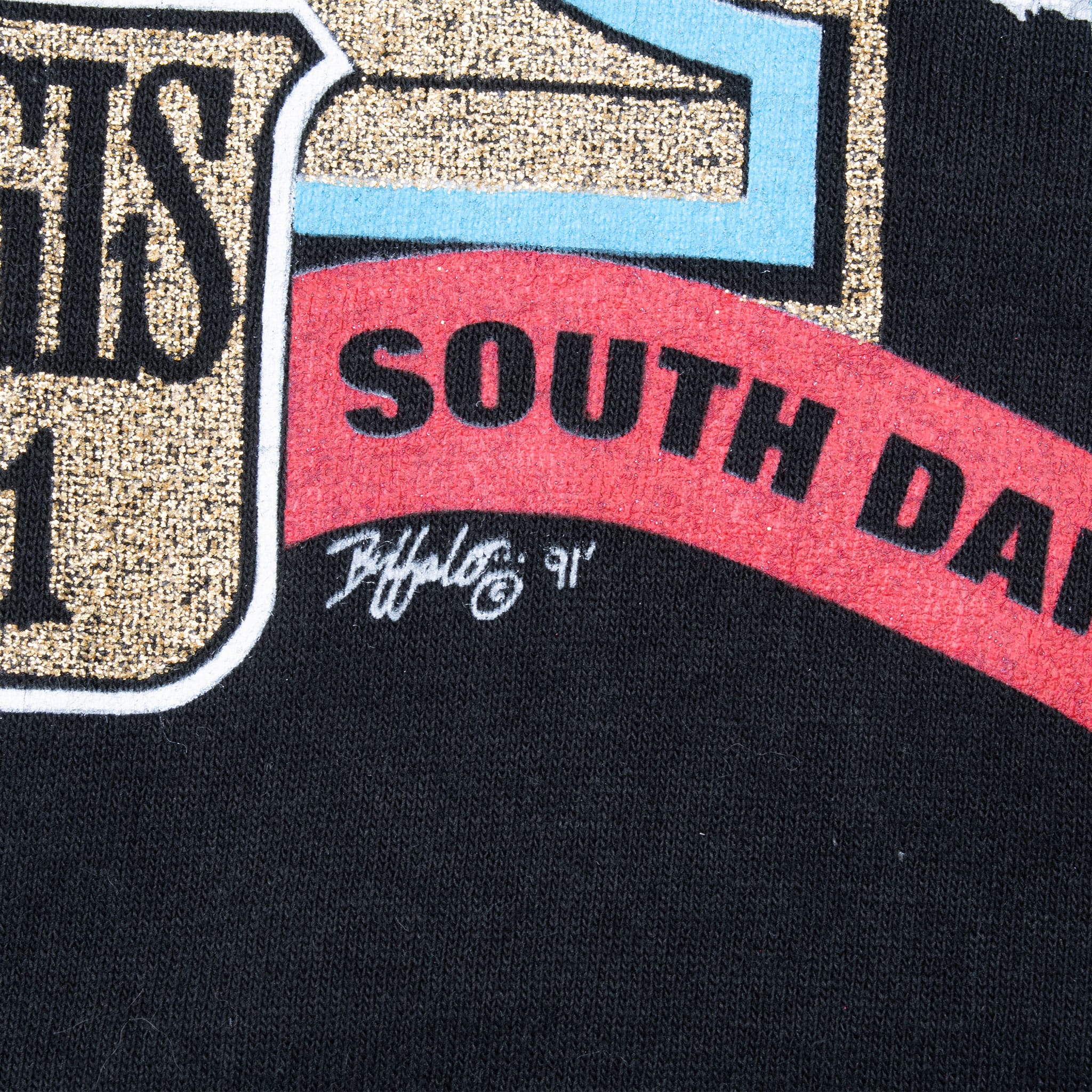 Vintage 51St Sturgis Black Hills Rally 1991 Tee Shirt Medium Made In Usa With Single Stitch Sleeves