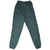 Front of dark green Nike women's track pants with embroidered Swoosh and elastic cuffs