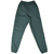 Back of dark green Nike women's track pants with elastic waistband and cuffs
