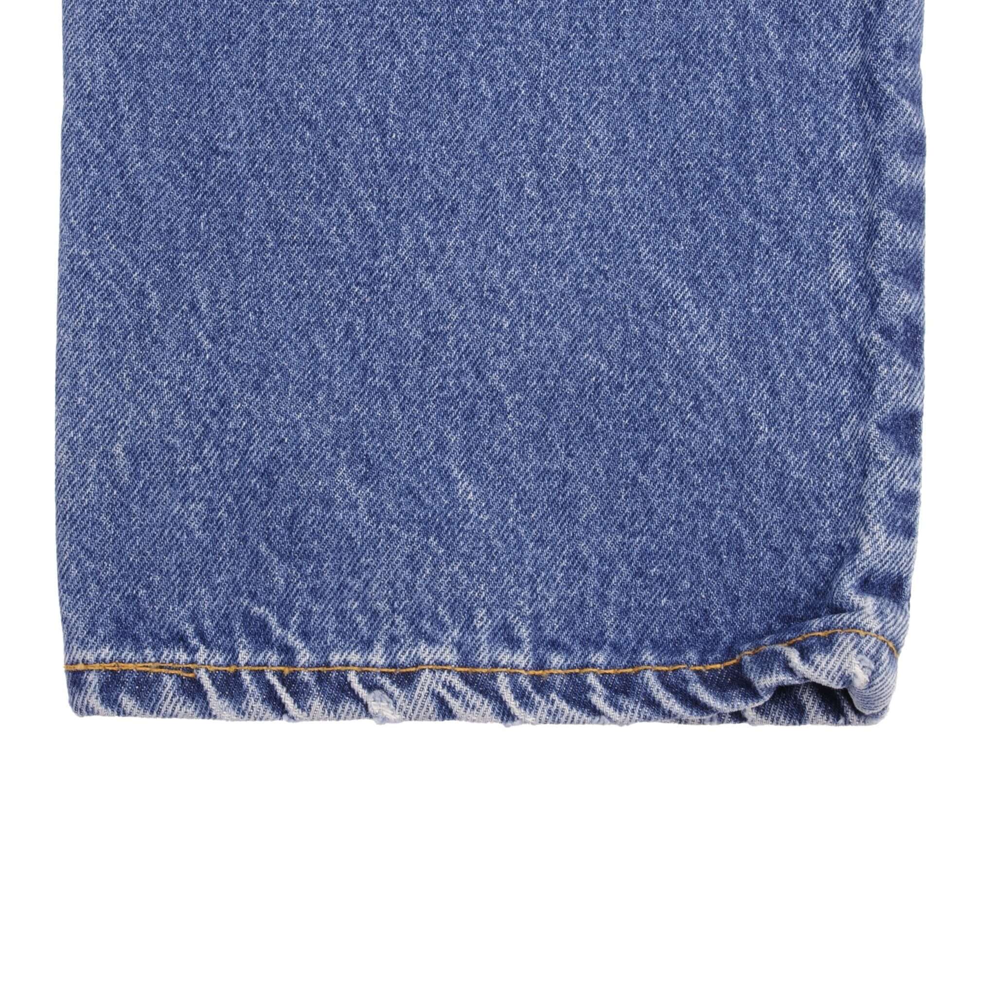 Beautiful Indigo Levis 505 Jeans Made in USA with Medium Light wash With Some light Whiskers.  Size on Tag 36X30 Actual Size 35X30 Back Button #532