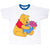 Vintage Disney Winnie The Pooh Flower 1990S Ringer Tee Shirt Size XL With Singe Stitch Sleeves