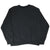 Back of black Nike crewneck sweatshirt with ribbed cuffs and hem