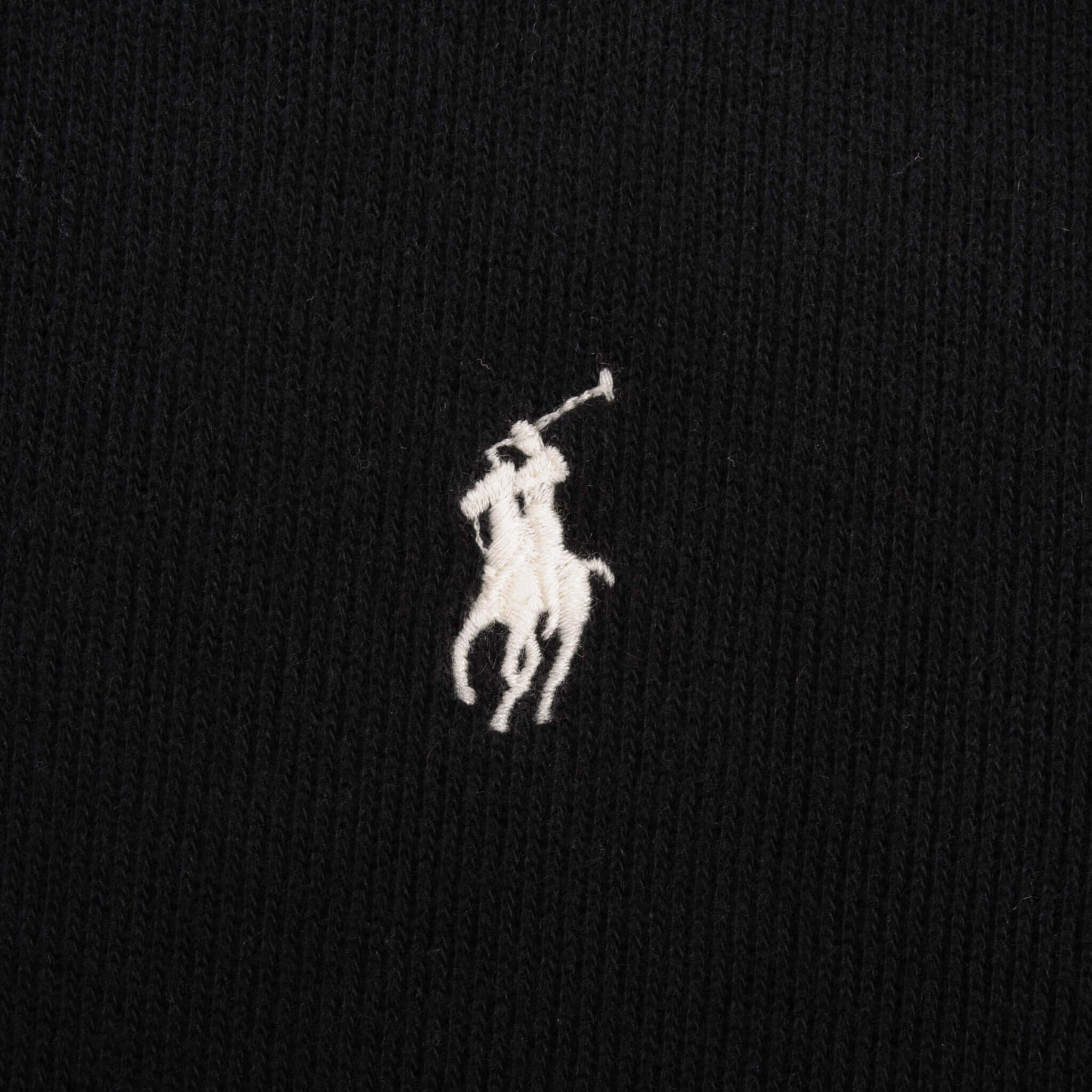 Vintage Polo Ralph Lauren Black Quarter 1/4 Zip Sweater 1990s Size XL