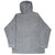 Back of grey Nike fleece pullover hoodie with plain design